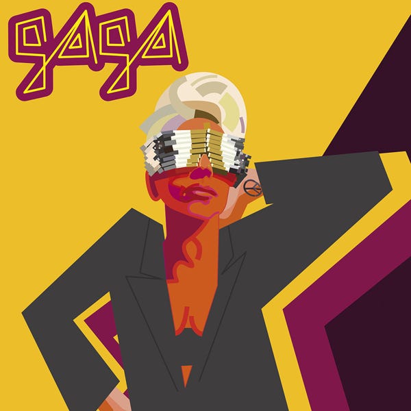 Lady GaGa:) bold and striking flat colour artwork by Nick Oliver